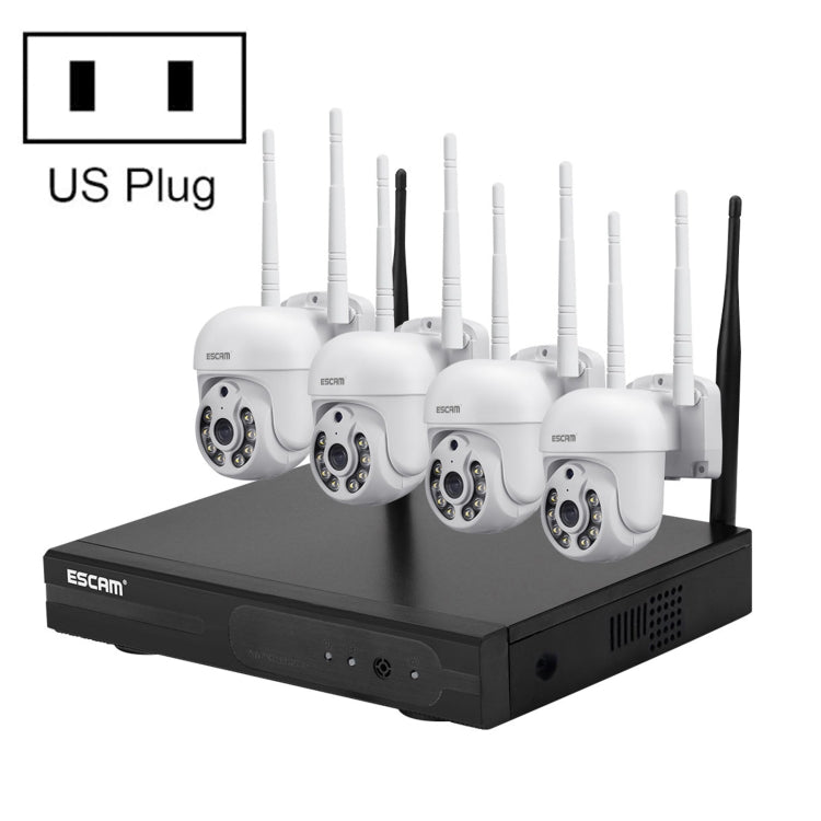 ESCAM WNK714 3.0 Million Pixels 4-channel HD Dome Camera NVR Wireless Monitoring Kit, AU Plug, SPC0100AU, SPC0100EU, SPC0100UK, SPC0100US ESCAM WNK714 3.0 Million Pixels 4-channel HD Dome Camera NVR Wireless Monitoring Kit, AU Plug, SPC0100AU, SPC0100EU, SPC0100UK, SPC0100US